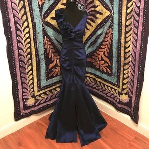 VINTAGE 80s Mermaid Prom Dress